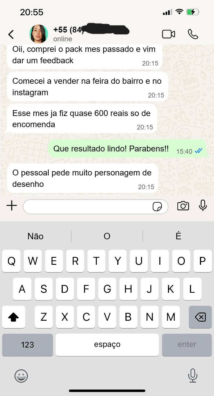 Depoimento de cliente